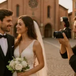 Fotograf român la nuntă în Asti ședință foto artistică în oraș istoric