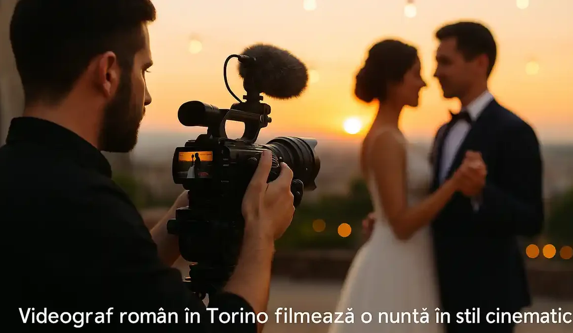 Videograf român în Torino filmează o nuntă în stil cinematic