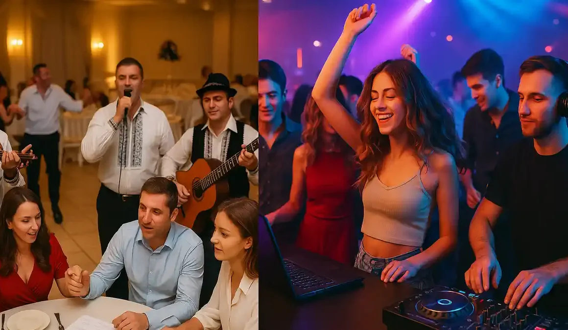 Dans popular românesc și DJ modern la un eveniment românesc în Italia două lumi într-o petrecere